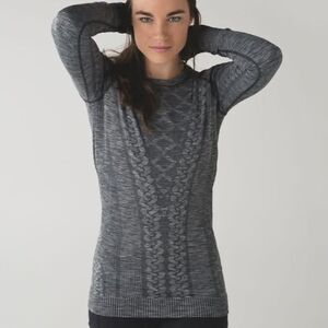 Lululemon Rest Less Pullover charcoal size 8